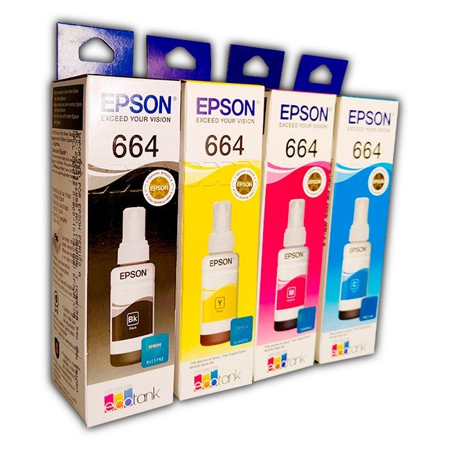 KIT PACK TINTA EPSON 664