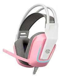 AURICULAR GAMER HALION HA-H553 HADES RGB ROSADO