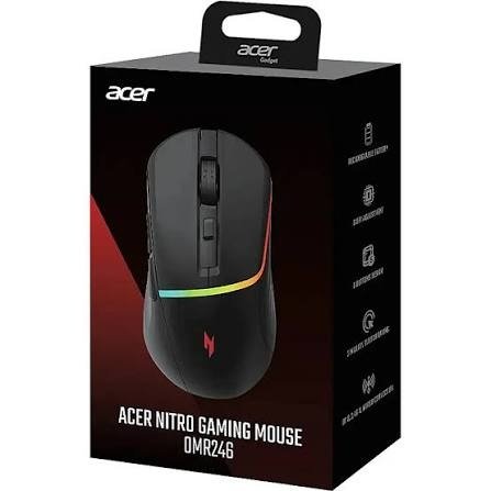 MOUSE GAMER TRIMODE ACER NITRO OMR246 BK NEGRO