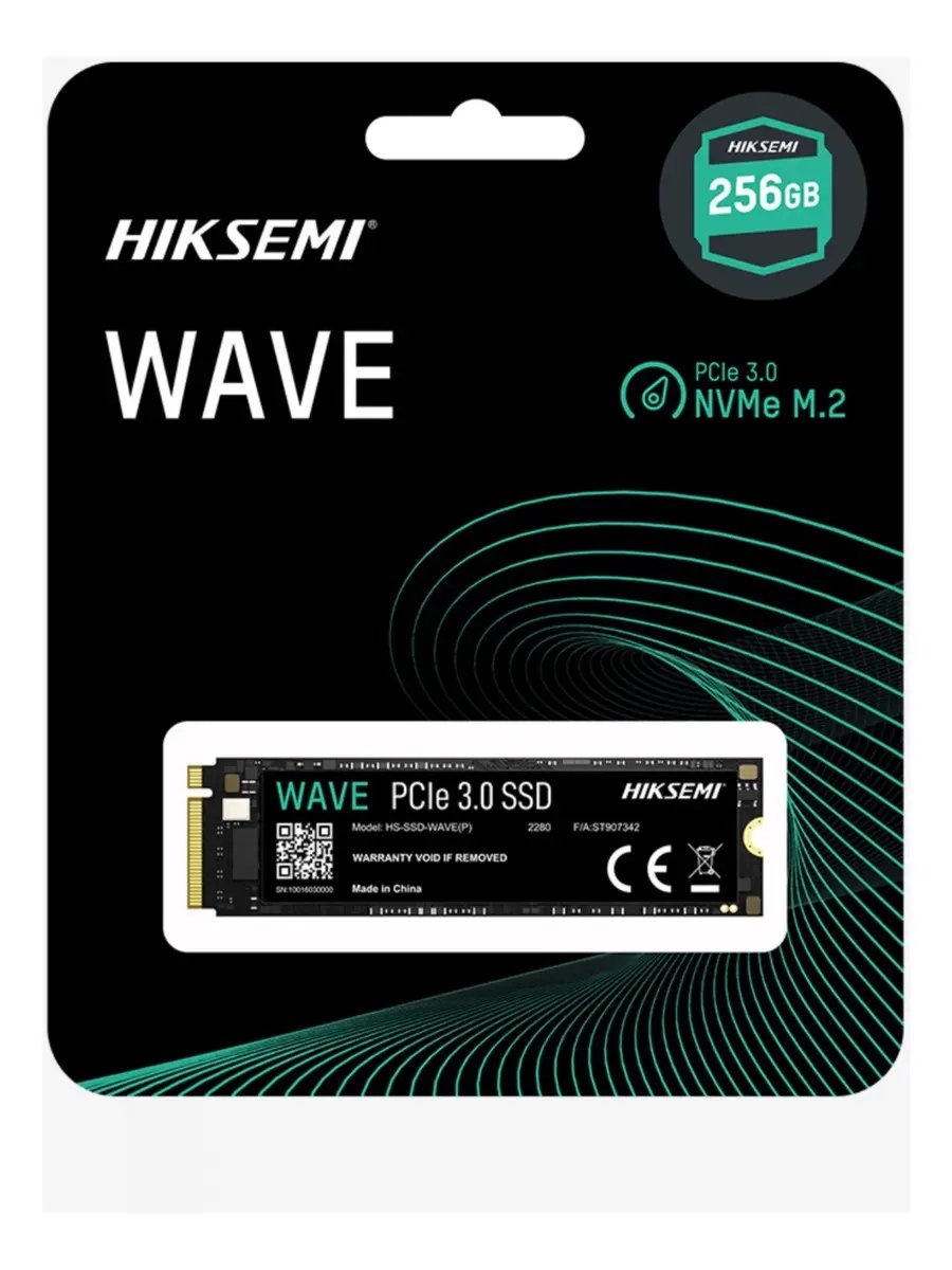 UNIDAD SOLIDO HIKSEMI WAVE 256GB M.2 NVME, PCIE 3.0