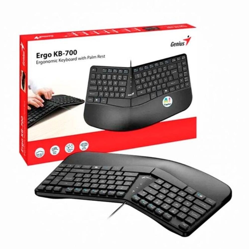 TECLADO USB GENIUS KB-700 ERGONOMICO