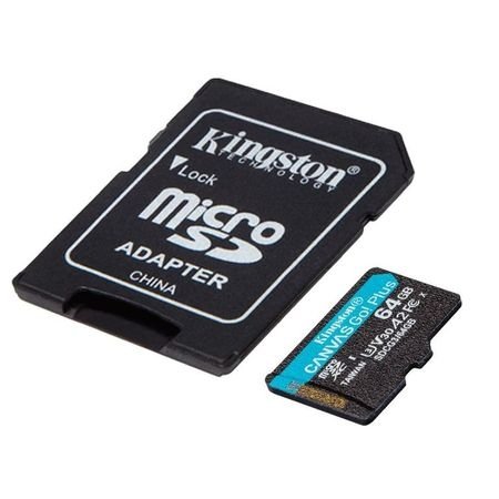 MICRO SD 64GB KINGSTON CANVAS GO PLUS 170MB/S