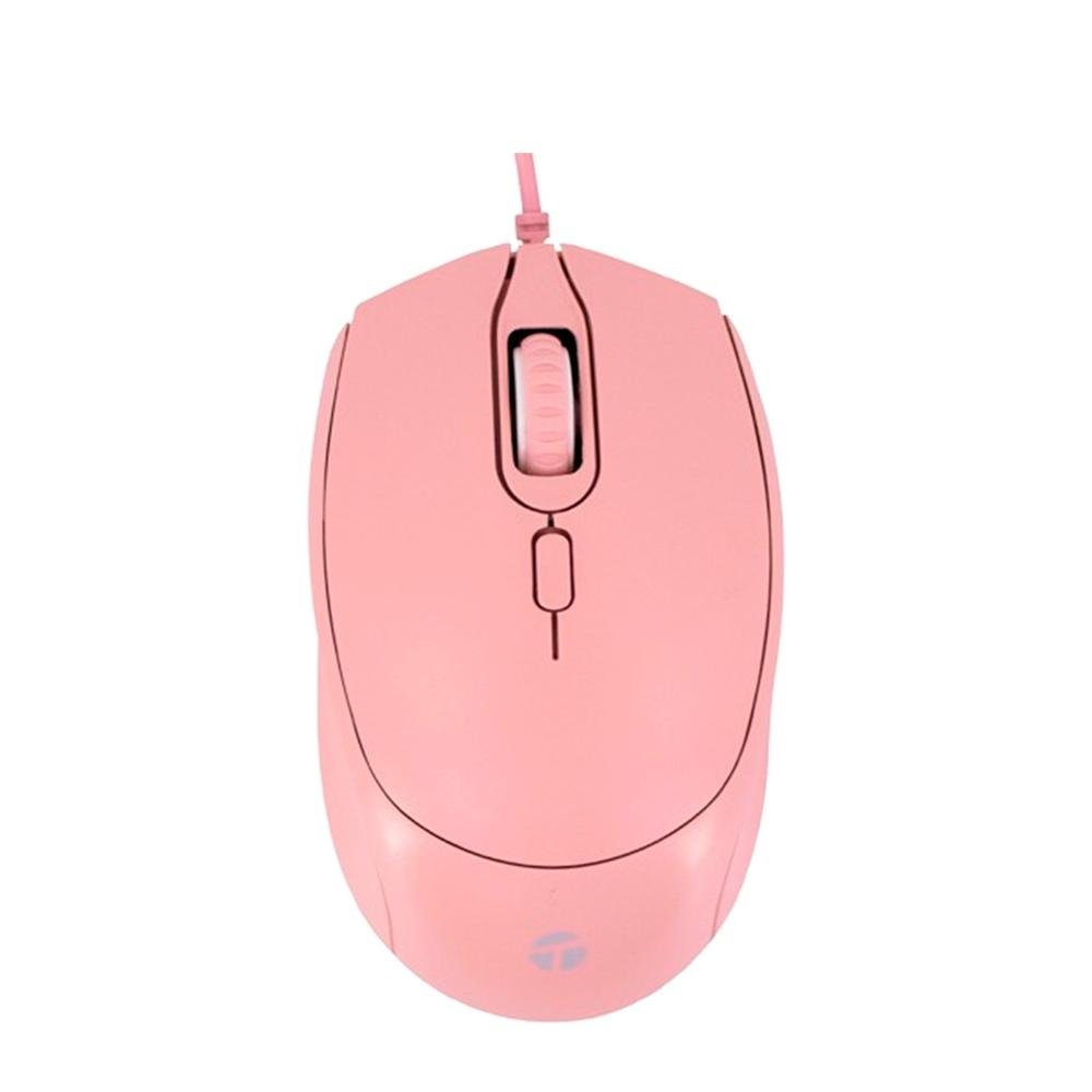 MOUSE TEROS TE-1226S, 4 BOTONES, USB COLOR ROSA