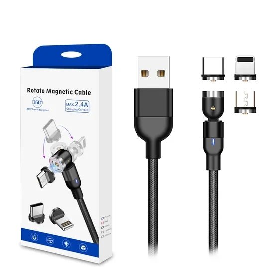 CABLE MAGNETICO ROTATE 3A 540°