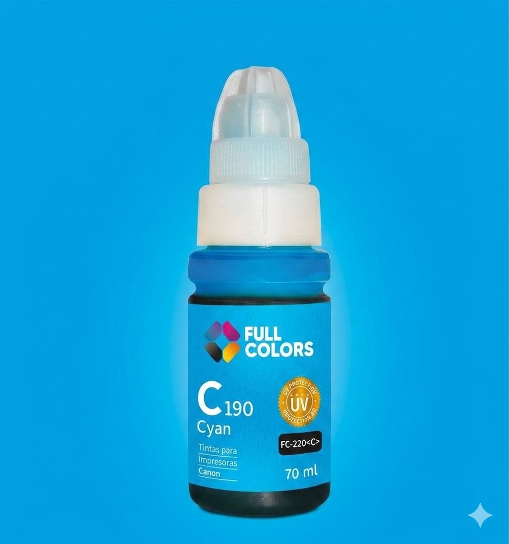 TINTA FULLCOLORS FC-220 CYAN CANON 70ML