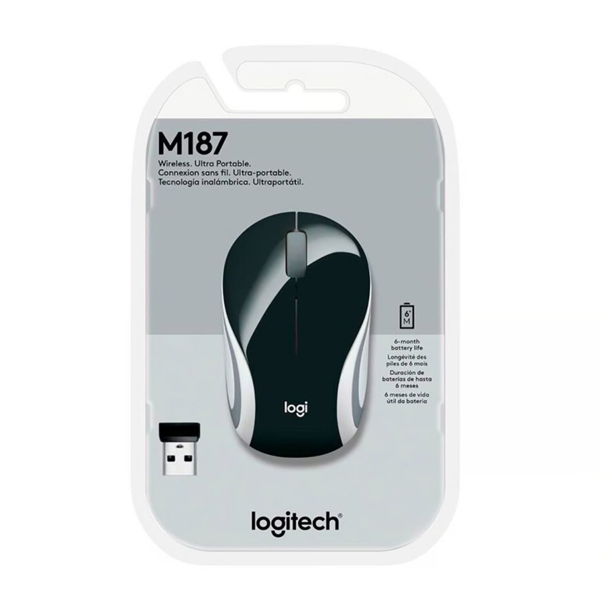 MOUSE INALAMBRICO LOGITECH M187 NEGRO en HILAX.PE — Camaná, Arequipa