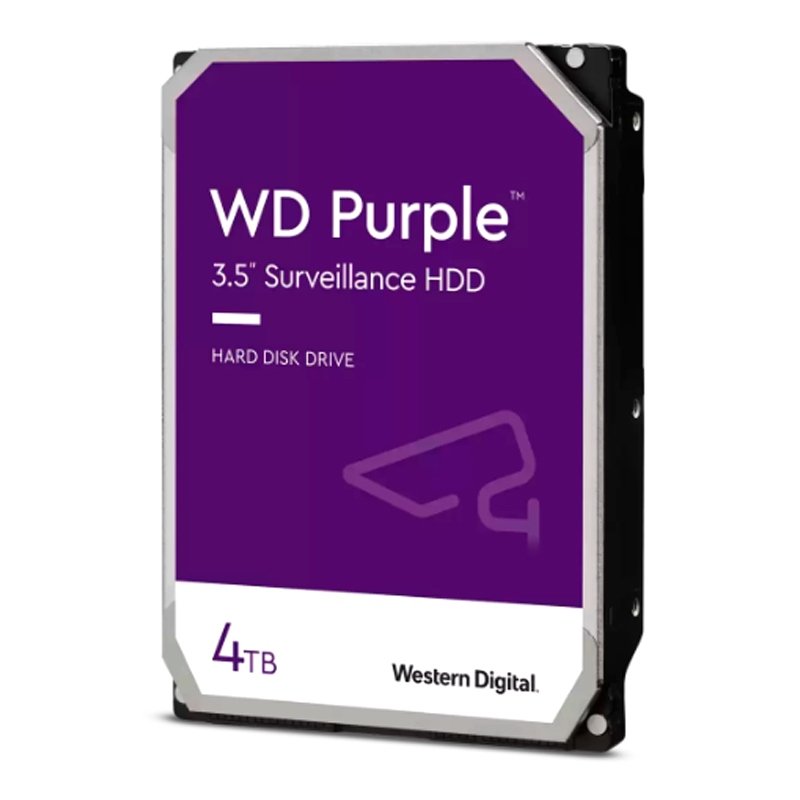 Disco duro WD Purple, 4TB, SATA 6.0 Gb/s, 256MB, 5400 rpm, 3.5"