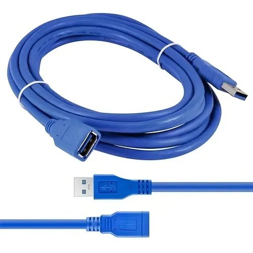 EXTENSION CABLE USB 3.0 AZUL 1.5M BOLSA KNT-936