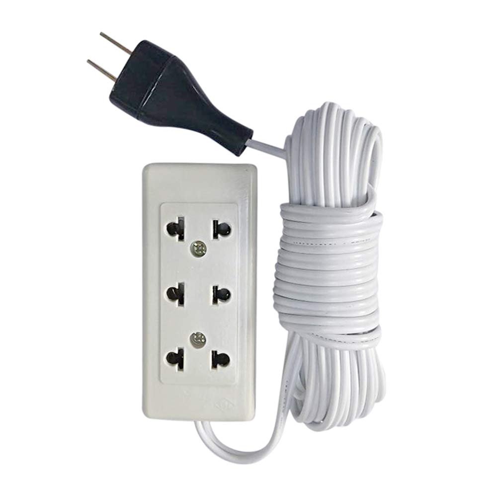 CABLE EXTENSION DE CORRIENTE BLANCA 3MT