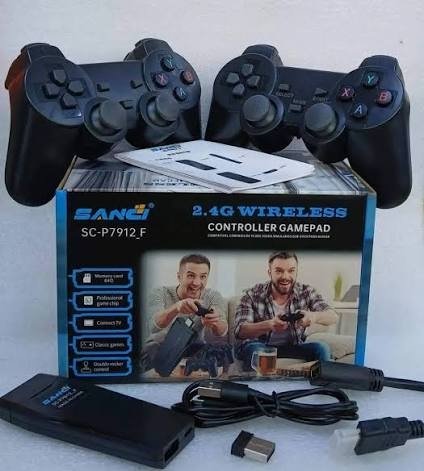 CONSOLA RETRO JUEGOS SANCI SC-P7912_F , INCL. MANDOS Y MICRO SD