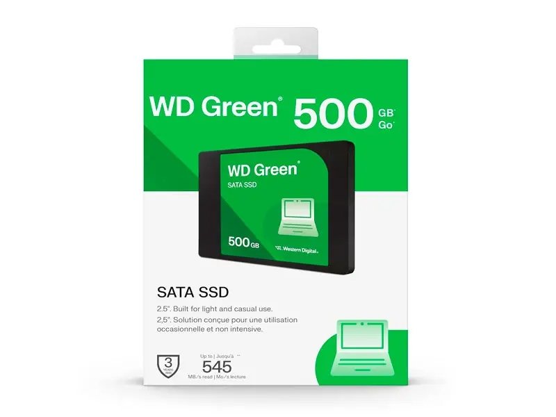 UNIDAD SOLIDO WESTER DIGITAL 500GB SATA